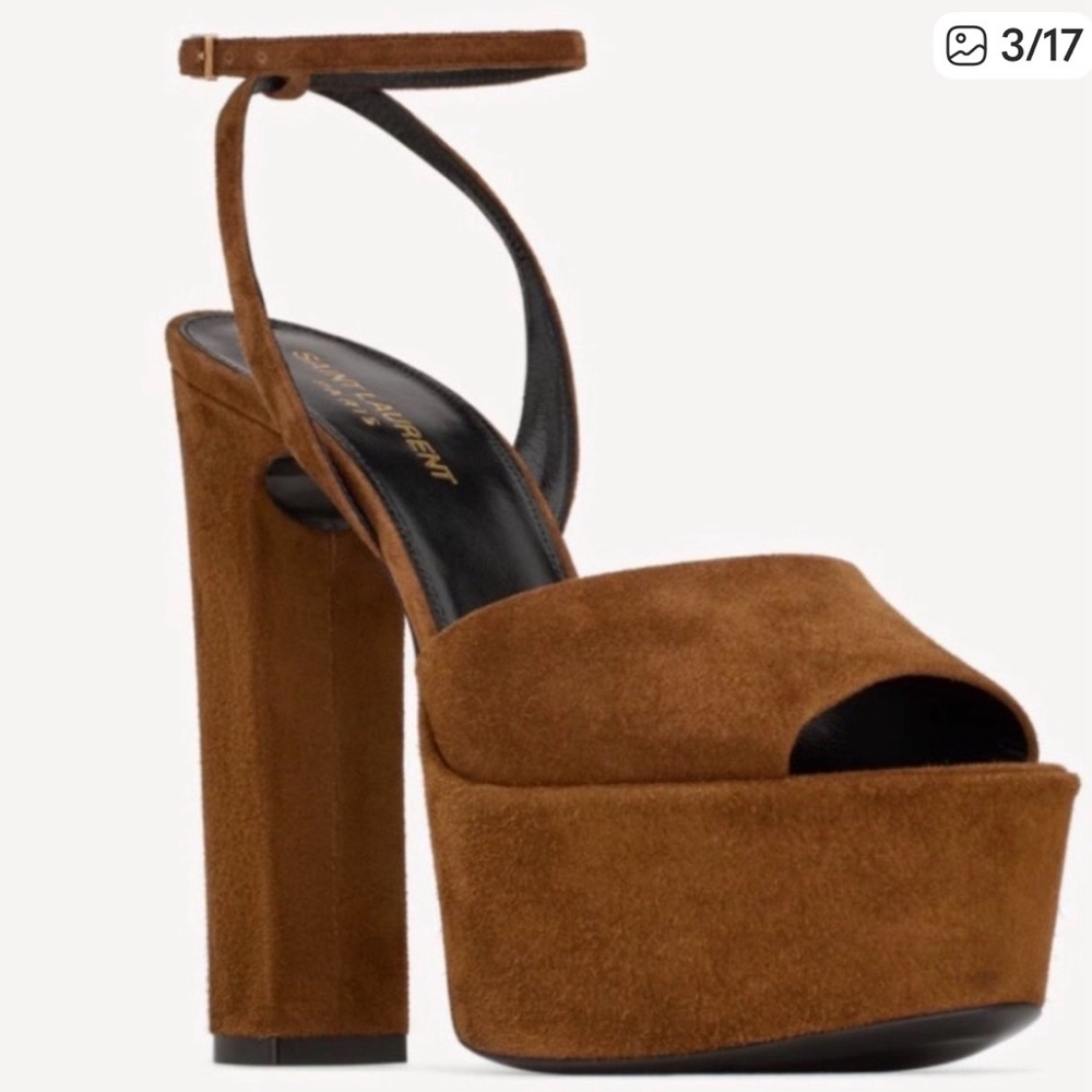 SAINT LAURENT JODIE PLATFORM SANDALS IN SUEDE
EU 39 US 9 - Picture 4 of 7